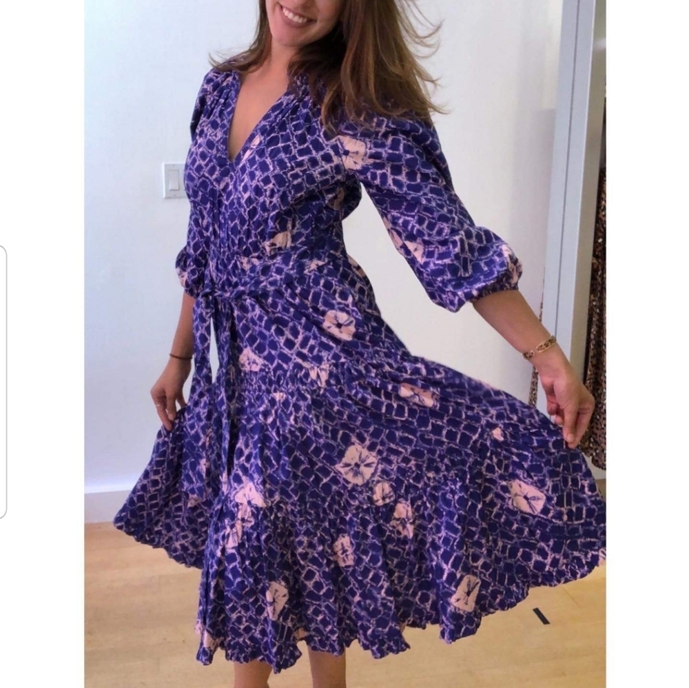 Ulla Johnson Bevyn dress, cobalt blue, size M